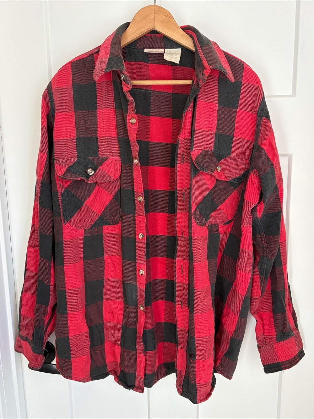 100% cotton Brother Red and Black Buffalo Plaid Shirt